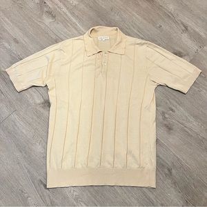 Far Afield Knit Jacobs Polo in Peyote Sand